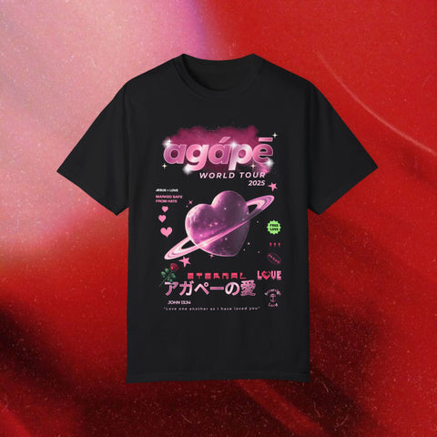 Agape World Tour Garment-Dyed T-shirt