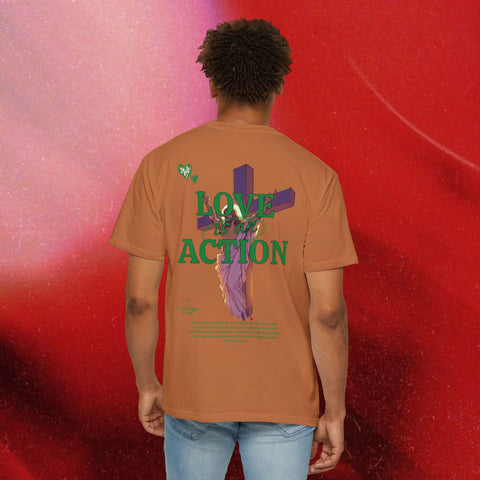 Love is an Action Garment-Dyed T-Shirt