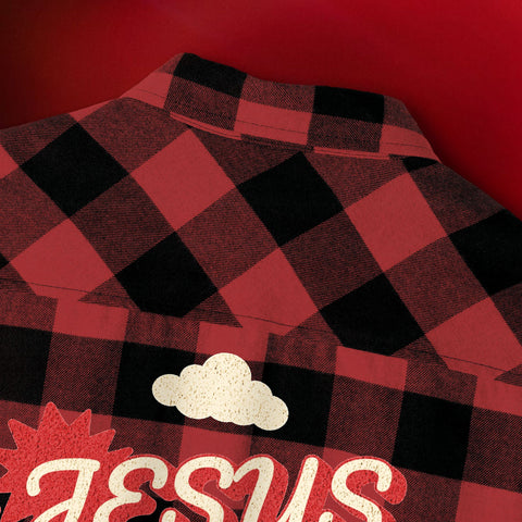 Jesus Loves me No Cap Flannel Shirt