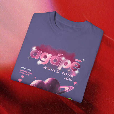 Agape World Tour Garment-Dyed T-shirt