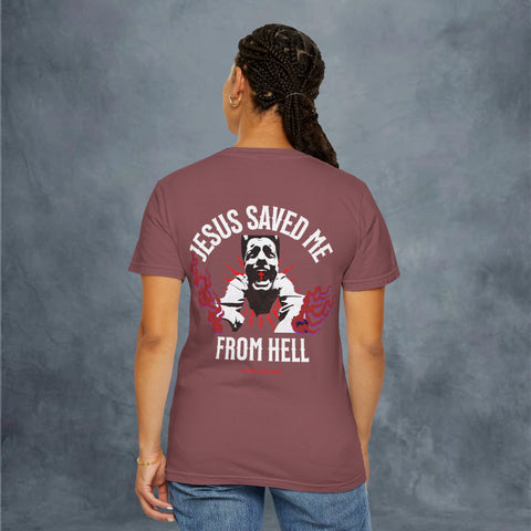 Jesus Saved Me Garment-Dyed T-shirt