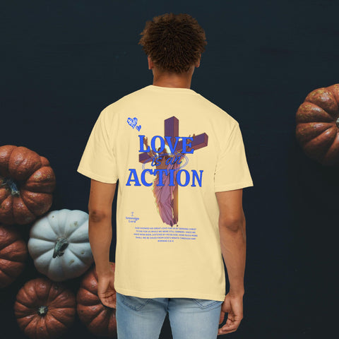 Love is an Action Garment-Dyed T-Shirt