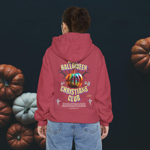 Anti-Halloween Club Garment-Dyed Hoodie