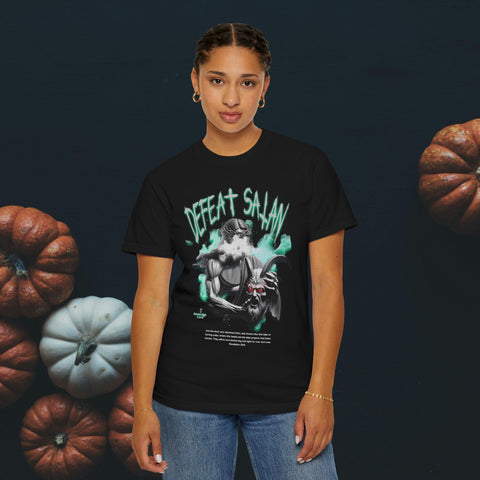 Defeat Satan Garment-Dyed T-shirt