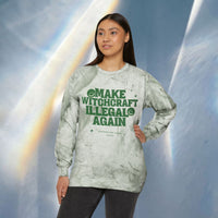 Make Witchcraft Illegal Again Color Blast Crewneck Sweatshirt
