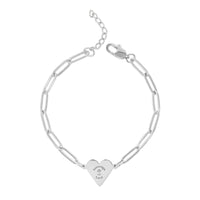 Sovereign Lord Paperclip Heart Bracelet