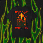 Jesus Saves Witches Garment-Dyed T-shirt