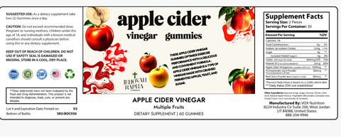 Jehovah Rapha: Apple Cider Vinegar Gummies