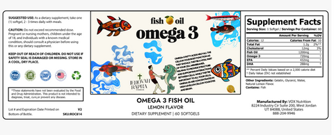 Jehovah Rapha: Omega 3 Fish Oil Supplement