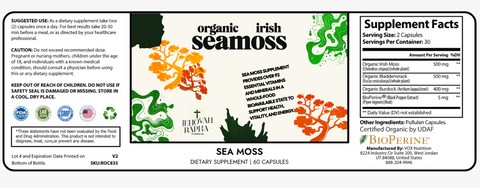 Jehovah Rapha: Irish Sea Moss Supplement