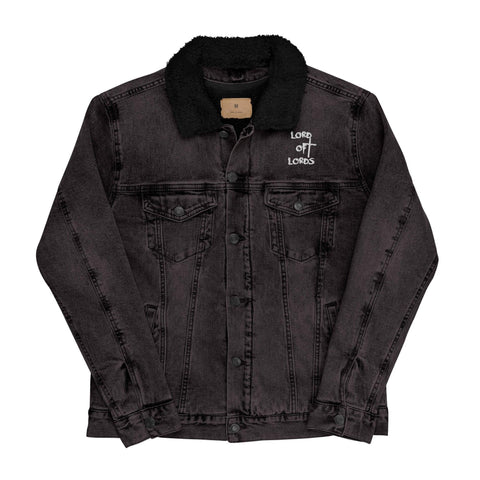 Unisex Denim Sherpa Jacket - Lord of Lords