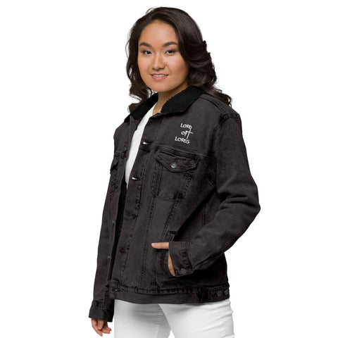 Unisex Denim Sherpa Jacket - Lord of Lords