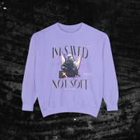 Unisex Saved Not Soft 2.0 Garment-Dyed Sweatshirt - Lord of Lords