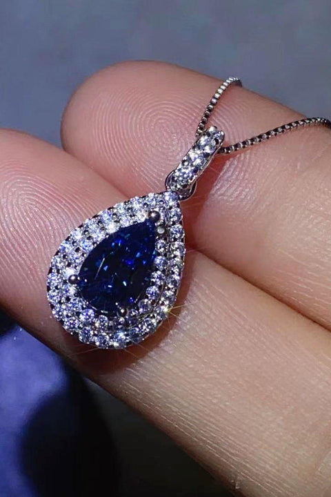 2 Carat Moissanite Teardrop Pendant Necklace - Lord of LordsJewelry