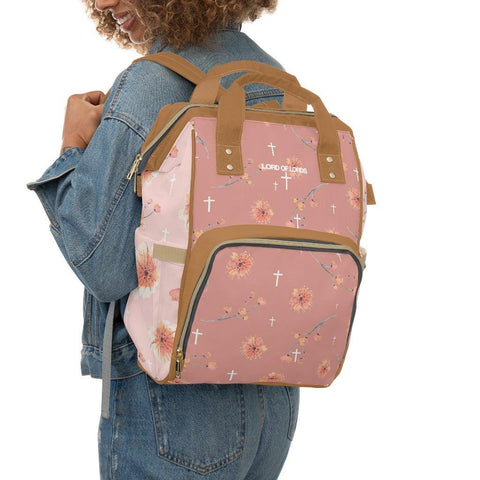 Blessed Floral Diaper Backpack - Lord of LordsDiaper Bag