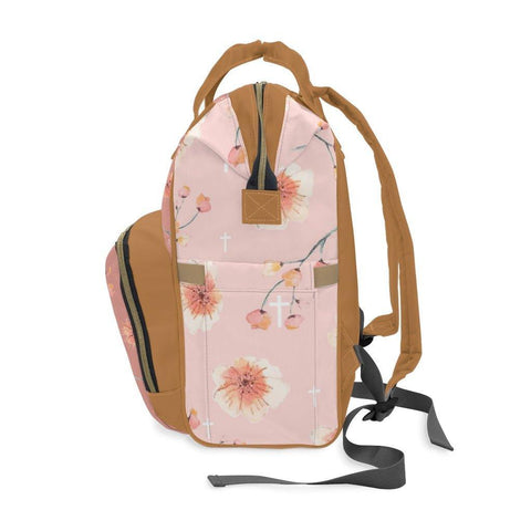 Blessed Floral Diaper Backpack - Lord of LordsDiaper Bag