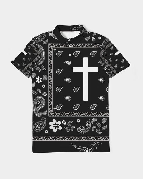 Christian Bandana Men's Slim Fit Short Sleeve Polo - Lord of LordsPolo