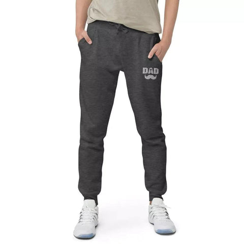 Dad Stache Embroider fleece sweatpants - Lord of Lords