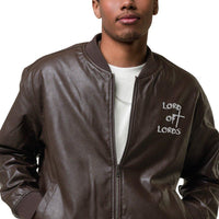 Lord of Lords Leather Bomber Jacket - Lord of Lords