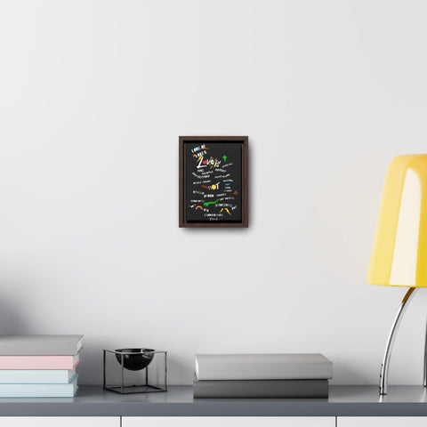 "Love Is" 1 Corinthians 13:4-8 Gallery Canvas Vertical Frame - Lord of LordsCanvas