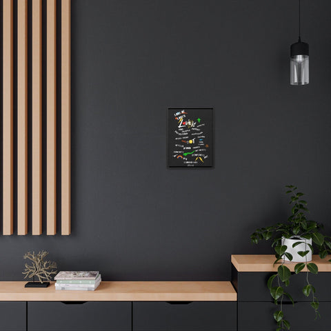 "Love Is" 1 Corinthians 13:4-8 Gallery Canvas Vertical Frame - Lord of LordsCanvas