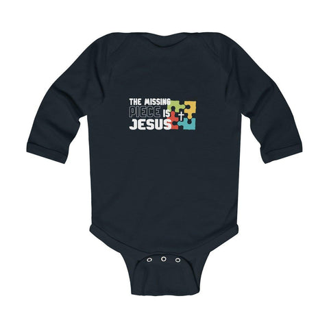 Missing Piece Infant Long Sleeve Bodysuit - Lord of LordsKids clothes