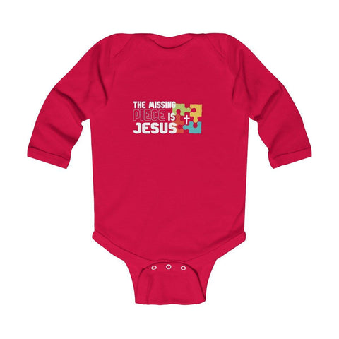 Missing Piece Infant Long Sleeve Bodysuit - Lord of LordsKids clothes