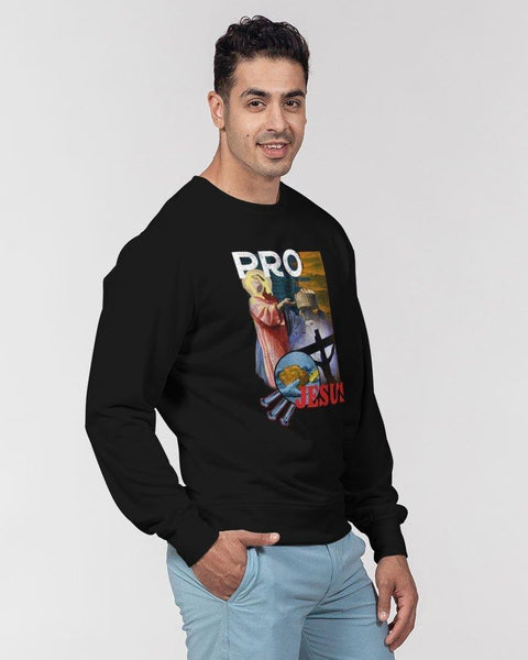 Pro Jesus Men's Classic French Terry Crewneck Pullover - Lord of Lordscrewneck