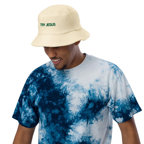 Try Jesus Terry Cloth Bucket Hat - Lord of LordsBucket Hat