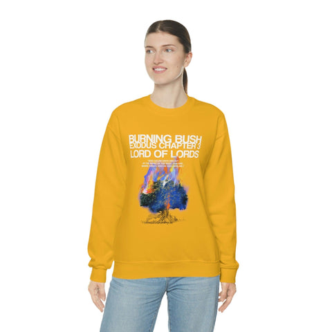 Unisex Burning Bush Heavy Blend™ Crewneck Sweatshirt - Lord of LordsSweatshirt