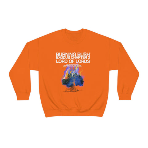 Unisex Burning Bush Heavy Blend™ Crewneck Sweatshirt - Lord of LordsSweatshirt