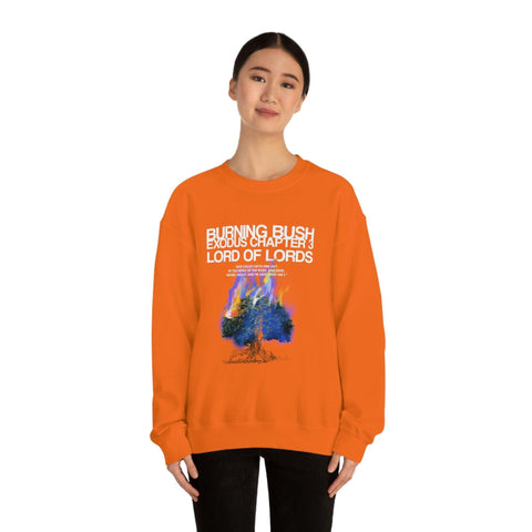 Unisex Burning Bush Heavy Blend™ Crewneck Sweatshirt - Lord of LordsSweatshirt