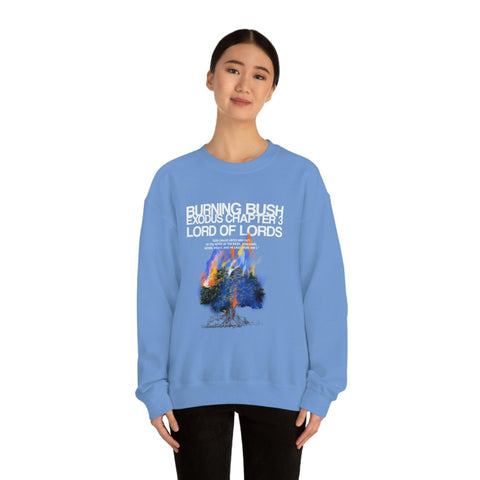 Unisex Burning Bush Heavy Blend™ Crewneck Sweatshirt - Lord of LordsSweatshirt