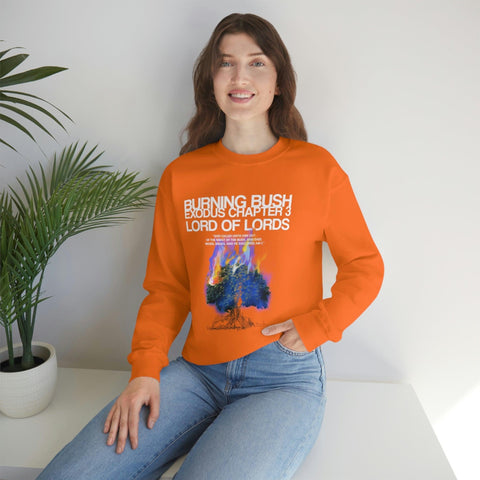 Unisex Burning Bush Heavy Blend™ Crewneck Sweatshirt - Lord of LordsSweatshirt