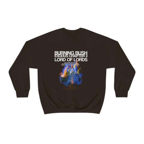 Unisex Burning Bush Heavy Blend™ Crewneck Sweatshirt - Lord of LordsSweatshirt