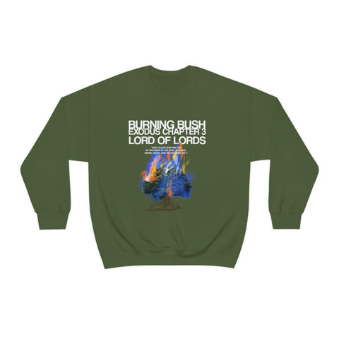 Unisex Burning Bush Heavy Blend™ Crewneck Sweatshirt - Lord of LordsSweatshirt