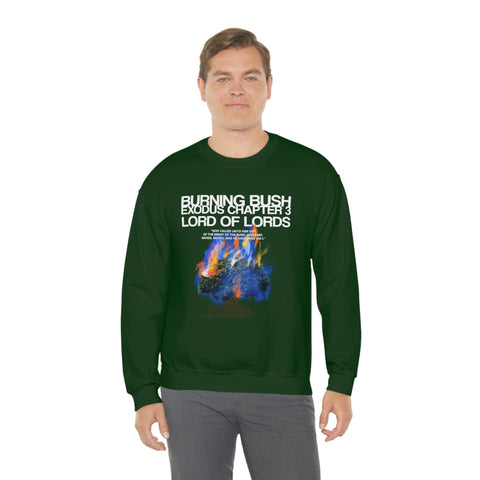 Unisex Burning Bush Heavy Blend™ Crewneck Sweatshirt - Lord of LordsSweatshirt