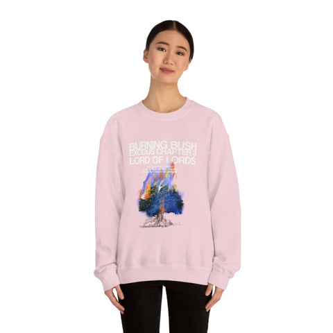 Unisex Burning Bush Heavy Blend™ Crewneck Sweatshirt - Lord of LordsSweatshirt