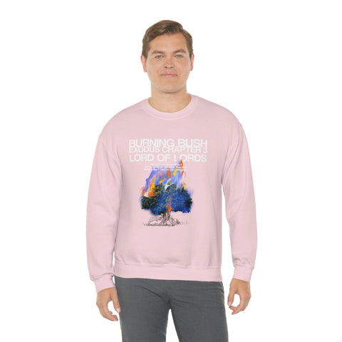 Unisex Burning Bush Heavy Blend™ Crewneck Sweatshirt - Lord of LordsSweatshirt