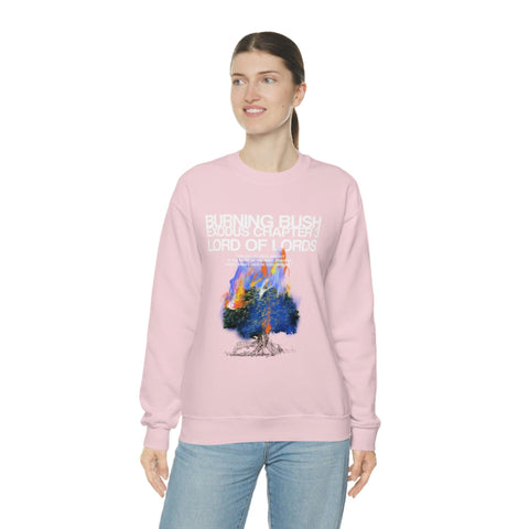 Unisex Burning Bush Heavy Blend™ Crewneck Sweatshirt - Lord of LordsSweatshirt