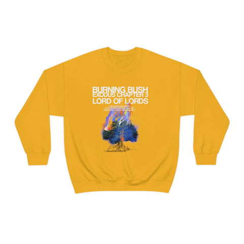 Unisex Burning Bush Heavy Blend™ Crewneck Sweatshirt - Lord of LordsSweatshirt