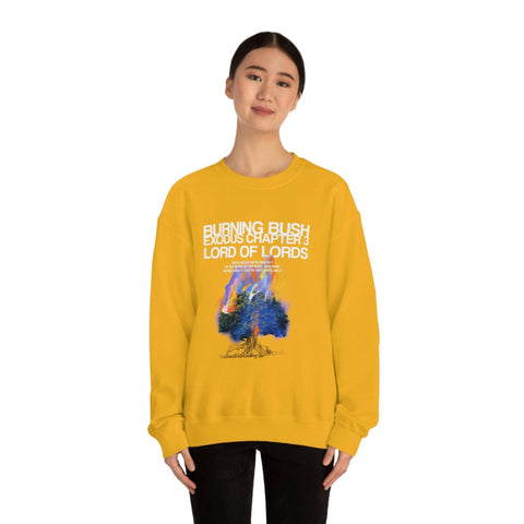 Unisex Burning Bush Heavy Blend™ Crewneck Sweatshirt - Lord of LordsSweatshirt