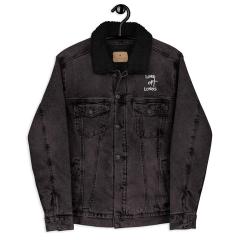 Unisex Denim Sherpa Jacket - Lord of Lords