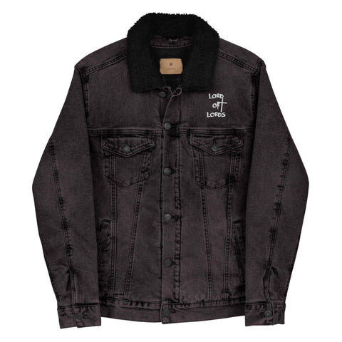 Unisex Denim Sherpa Jacket - Lord of Lords