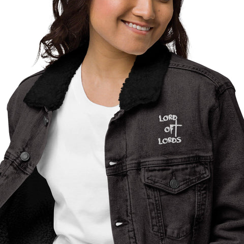 Unisex Denim Sherpa Jacket - Lord of Lords