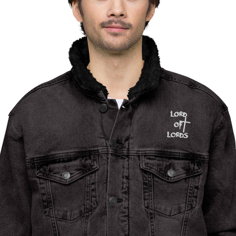 Unisex Denim Sherpa Jacket - Lord of Lords