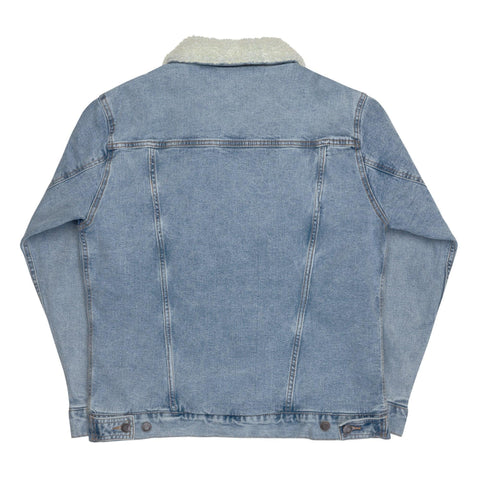 Unisex Denim Sherpa Jacket - Lord of Lords