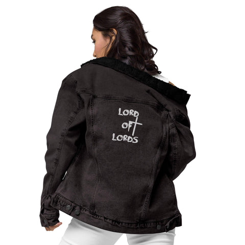 Unisex Denim Sherpa Jacket - Lord of Lords