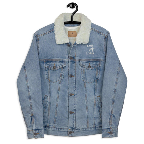 Unisex Denim Sherpa Jacket - Lord of Lords