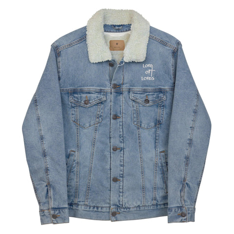 Unisex Denim Sherpa Jacket - Lord of Lords